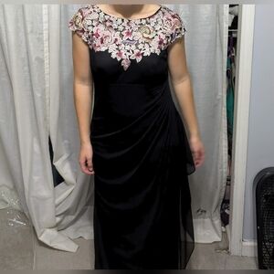 Formal Event Dress. Form Fitting, comfortable, soft, modest.
